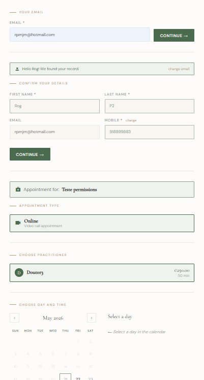 Consulto booking público